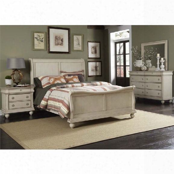 Liberty Furniture Rustic Traditions 4 Piece Queen Sleigh Bedroom Set