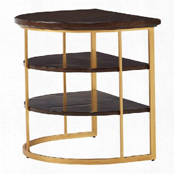 Stanley Furniture Virage Demiluneend Table In Truffle