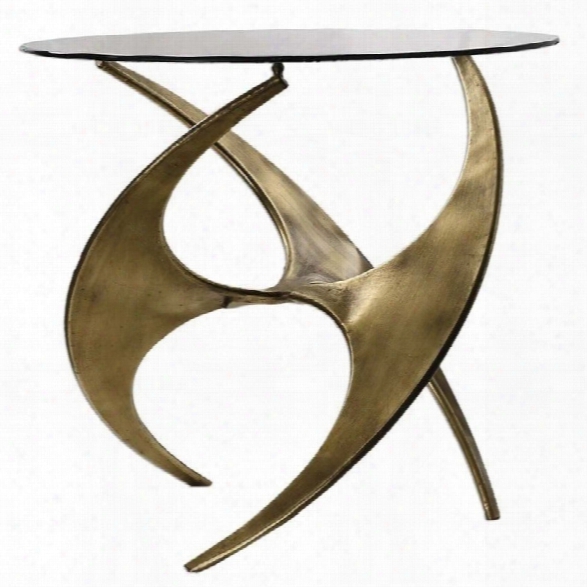 Uttermost Graciano Glass Accent Table