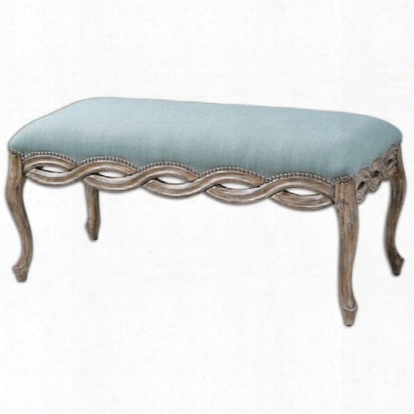 Uttermost Kylia Sky Blue Bench