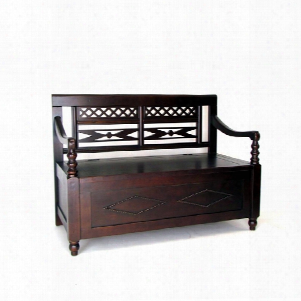 Wayborn Country Storage Bench In Brown