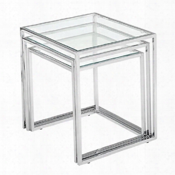 Zuo Pasos Nesting Table In Clear