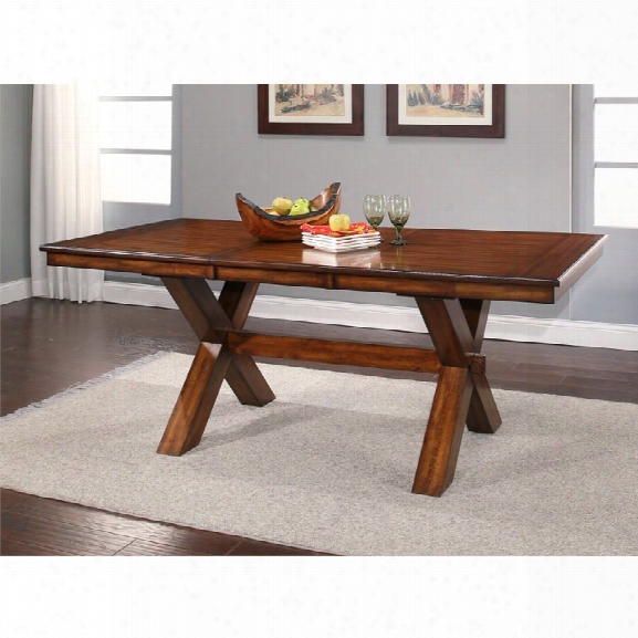 Abbyson Living Leonard Acacai Dining Table In Espresso