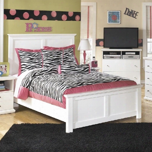 Ashley Bostwick Shoals Wood Full Panel Bed In White