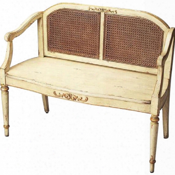 Butler Specialty Artists Originals Grayson Bench In Cream And Gold