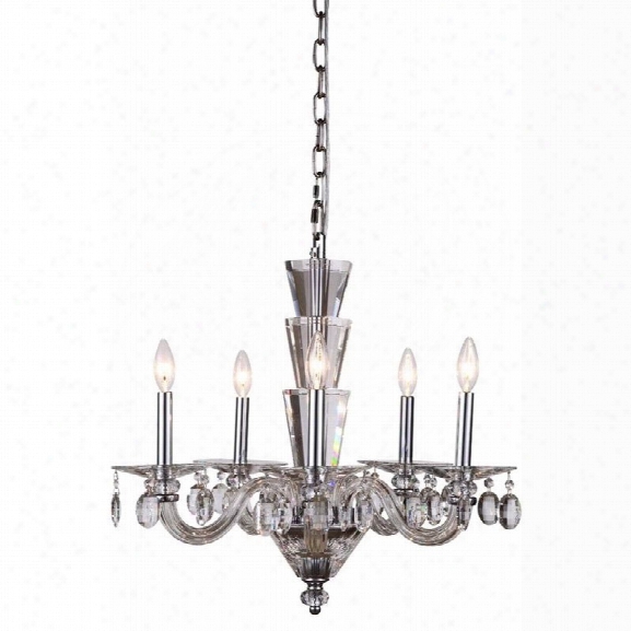 Elegant Lighting Augusta 23 5 Light Chandelier In Chrome