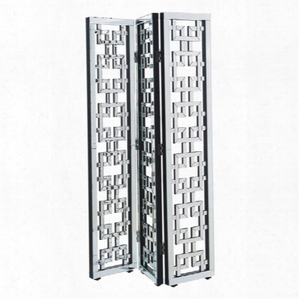 Elegant Lighting Chamberlan Mirrored Room Divider