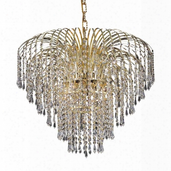 Elegant Lighting Falls 25 6 Light Elements Crystal Chandelier