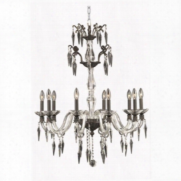 Elegant Lighting Grande 30 10 Light Elegant Crystal Chandelier