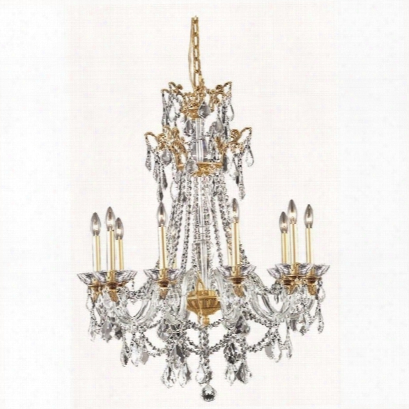 Elegant Lighting Imperial 30 10 Light Elements Crystal Chandelier