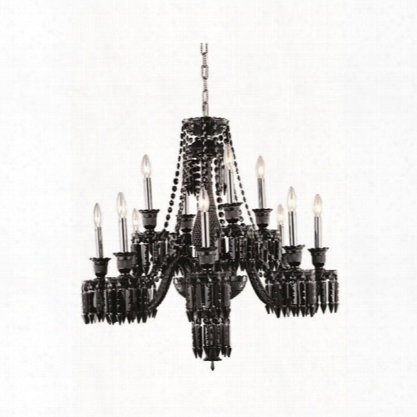 Elegant Lighting Majestic 32 12 Light Elegant Crystal Chandelier