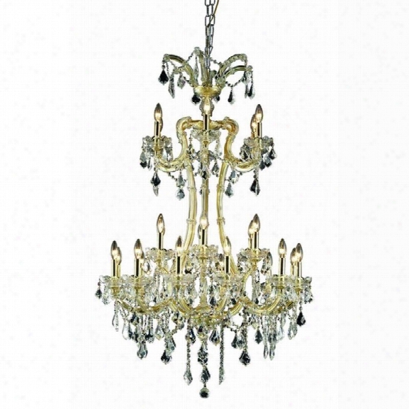 Elegant Lighting Maria Theresa 24 Light Elements Crystal Chandelier