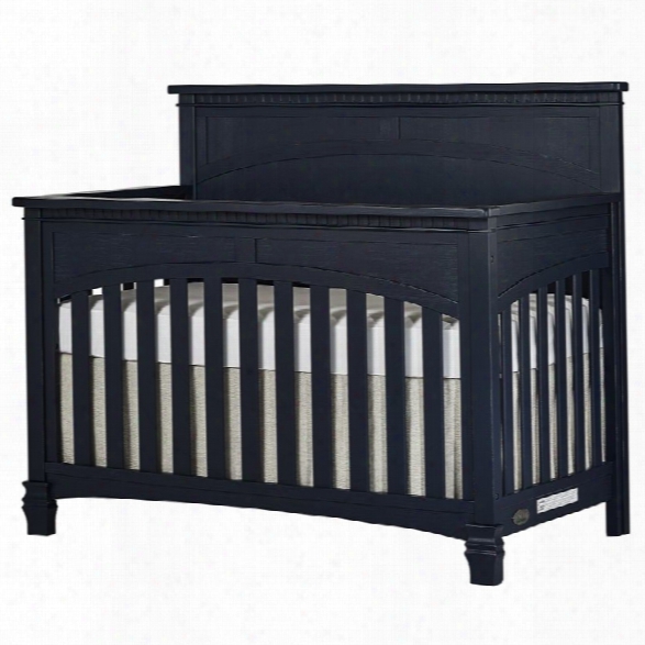 Evolur Santa Fe 5-in-1 Convertible Crib In Distressed Navy