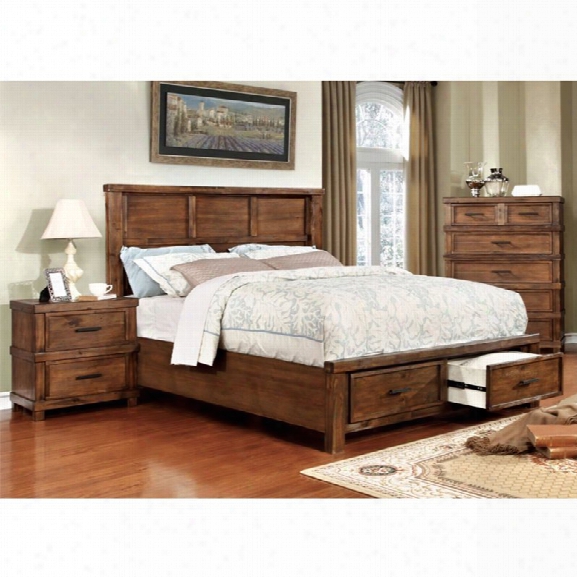 Furniture Of America Gillian 3 Piece California King Panel Bedroom Set