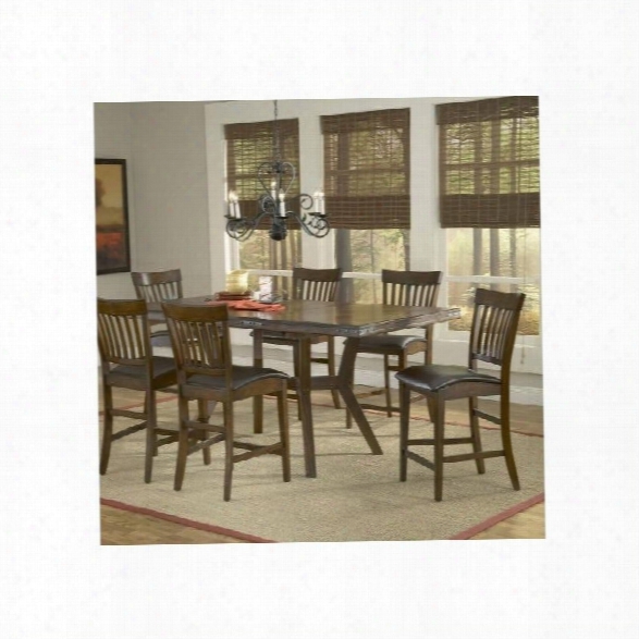 Hillsdale Arbor Hill Extension Gathering Dining Table In Colonial Chestnut