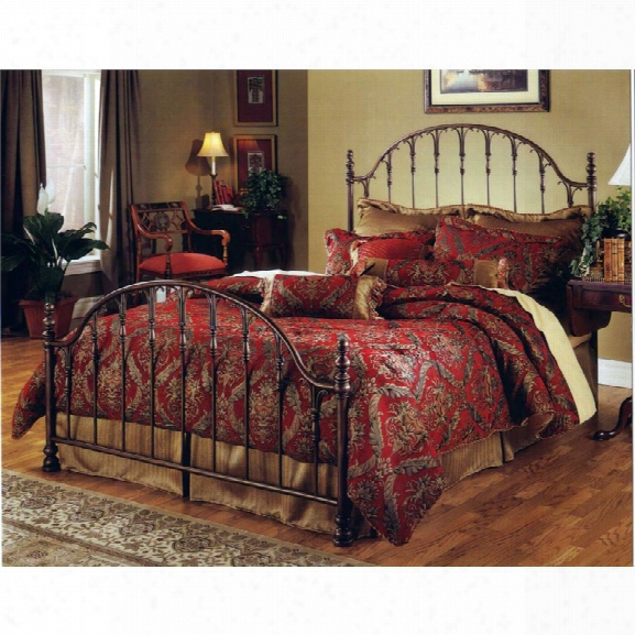 Hillsdale Tyler Full Poster Headboard And Footboard In Antique Bronze