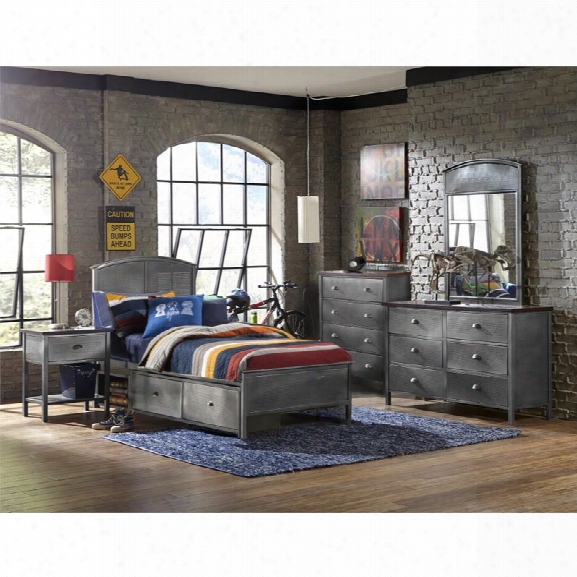 Hillsdale Urban Quarters 5 Piece Full Panel Storage Bedroom Set