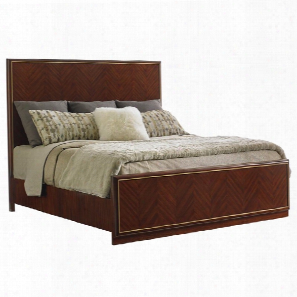 Lexington Take Five Carlyle California King Panel Bed In Hazelnut