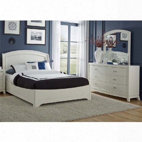 Liberty Furniture Avalon Ii 3 Piece Queen Panel Bedroom Set In White