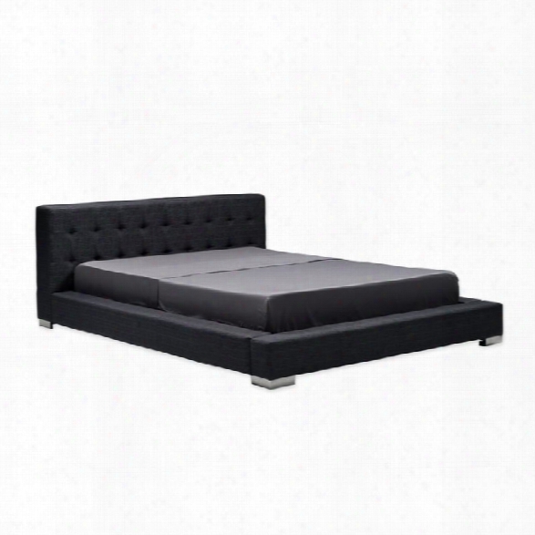 Mobital Fresca Bed In Charcoal Grey-queen
