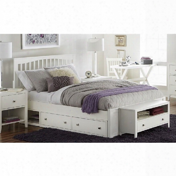 Ne Kids Pulse King Storage Slat Bed In White