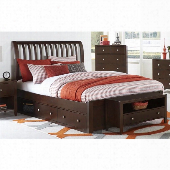 Ne Kids Pulse Queen Storage Sleigh Bed In Chocolate