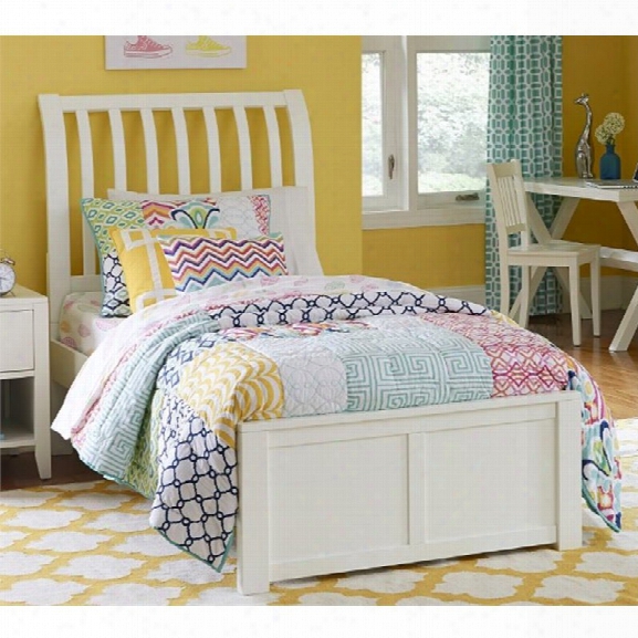 Ne Kids Pulse Twin Sleigh Bed In White