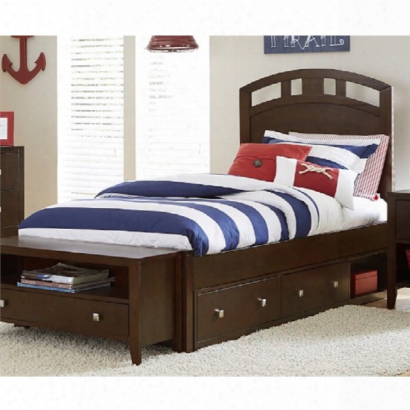 Ne Kids Pulse Twin Storage Bed In Chocolate