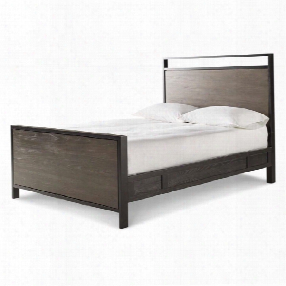 Smartstuff Myroom Full Panel Bed In Black And Brown