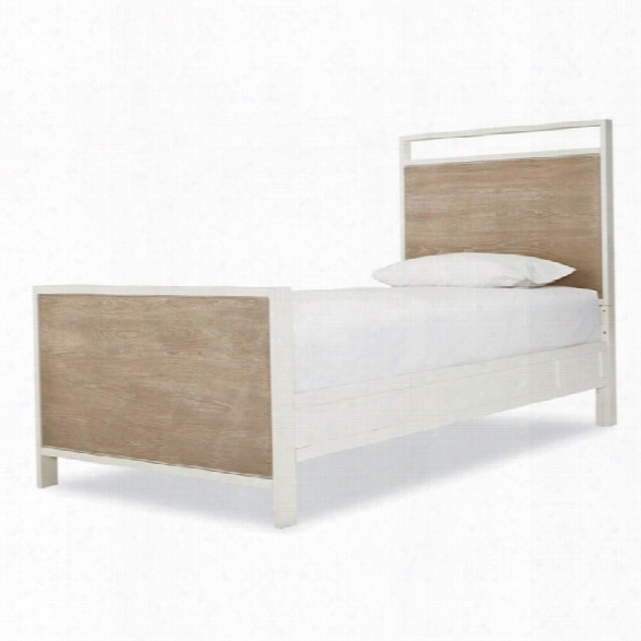 Smartstuff Myroom Twin Panel Bed In Parchment And Elm