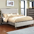 Furniture of America Maddy Wood Panel California King Bed in Gray