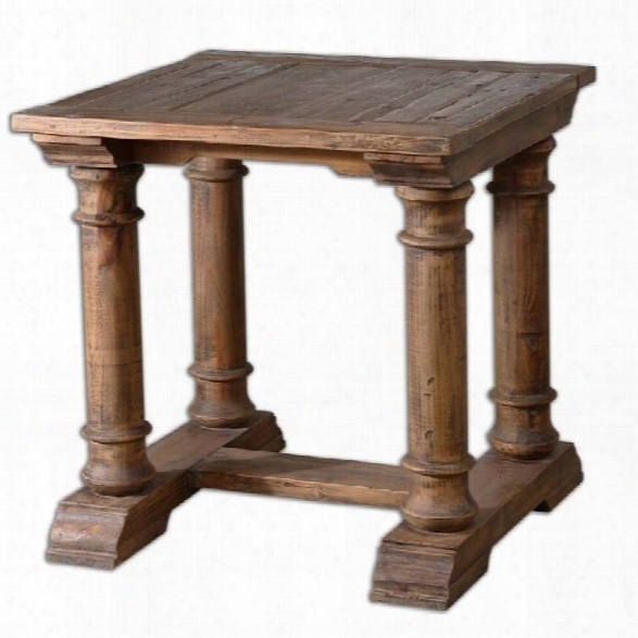 Uttermost Saturia Wooden End Table