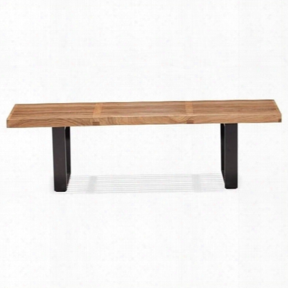 Zuo Heywood Modern Wood Double Bench In Natural