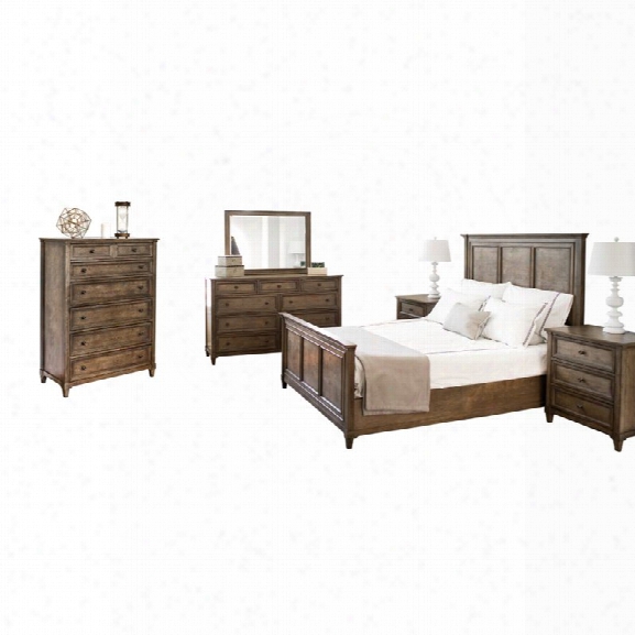 Abbyson Living Westley 6 Piece California King Panel Bedroom Set