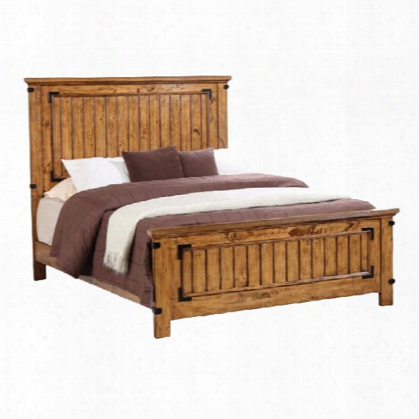 Coaster Brenner California King Panel Bed In Natural And Honey