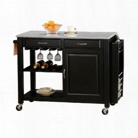 Coater Kitchen Carts With Granite Top