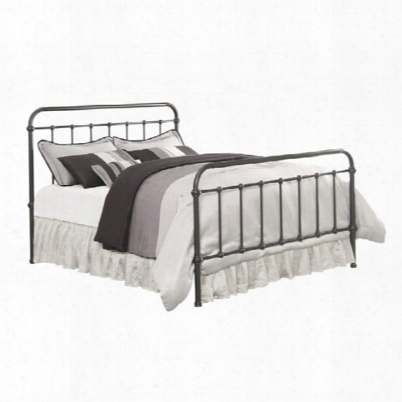 Coaster Livingston King Metal Bed With Headboard In Black