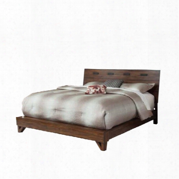 Coaster Yorkshire Queen Rustic Panel Bed In Dark Amber And Coffee Bean