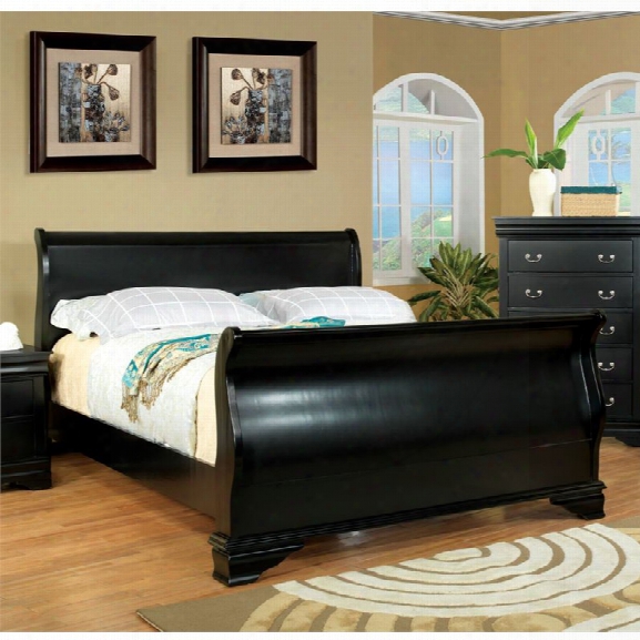 Furniture Of America Easley Full Sleigh Bed In Black