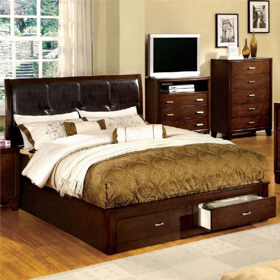 Furniture Of America Errington Storage King Bed In Espresso