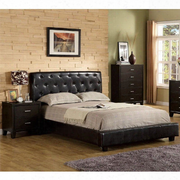 Furniture Of America Naylor 3 Piece Queen Bedroom Set In Espresso