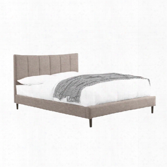 Furniture Of America Sislah Upholstered King Bed In Beige