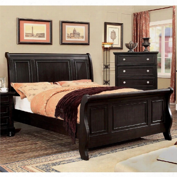 Furniture Of America Stillo Queen Sleigh Bed In Espresso