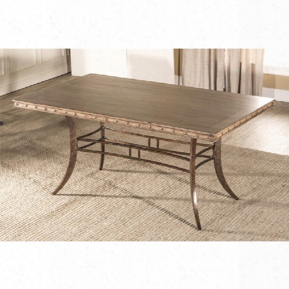 Hillsdale Emmons Dining Table In Washed Gray