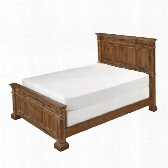 Home Styles Americana Panel  Bed In Natural-queen