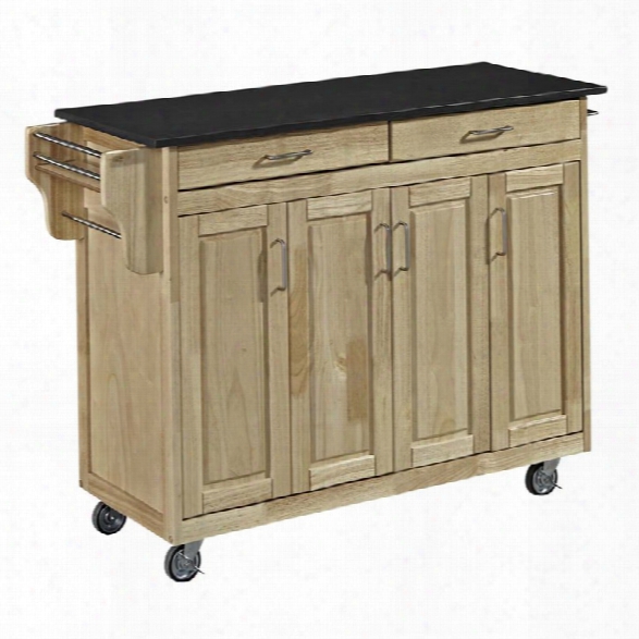 Home Styles Create-a-cart Quartz Top Kitchen Cart In Natural