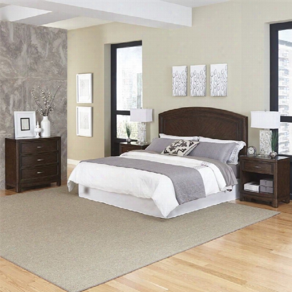 Home Styles Crescent Hill 4 Piece King Panel Bedroom Set