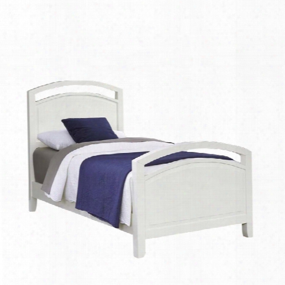 Home Styles Newport Twin Panel Bed In White