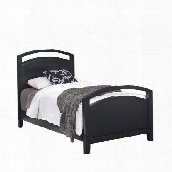 Home Styles Prescott Twin Panel Bed In Black