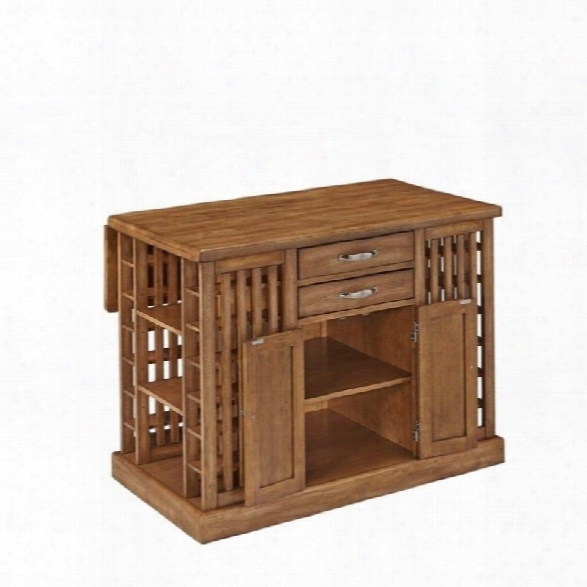 Home Styles Vintner Kitchen Island In Warm Oak